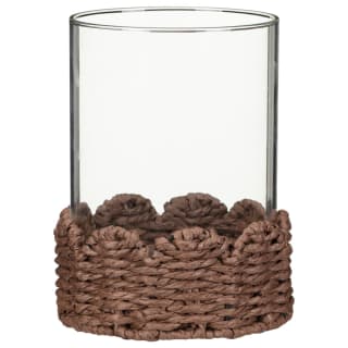 436046-dark-brown-scalloped-edge-candle-holder