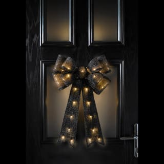 Illuminated Halloween LED Door Bow