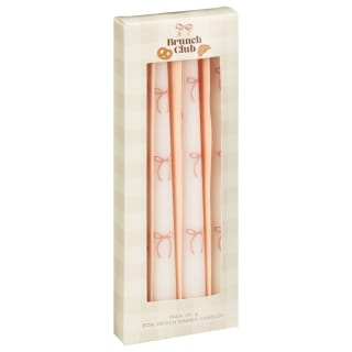 Brunch Club Taper Candles 4pk - Pink