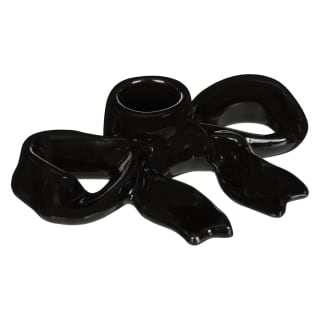 Brunch Club Ceramic Candle Holder - Black