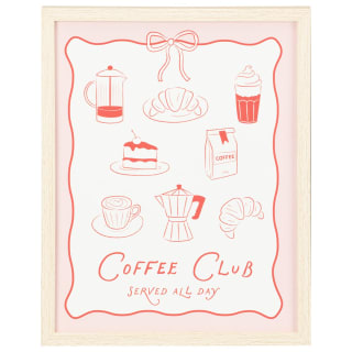 Bow & Croissant Canvas Art Print 30 x 40cm