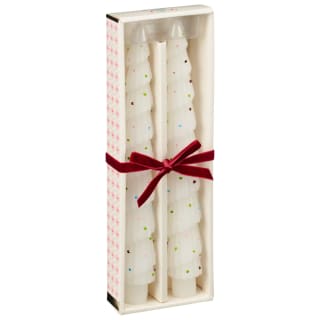 Polka Dot Tree Dinner Candles 2pk