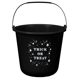 Small Halloween Treat Bucket - Black