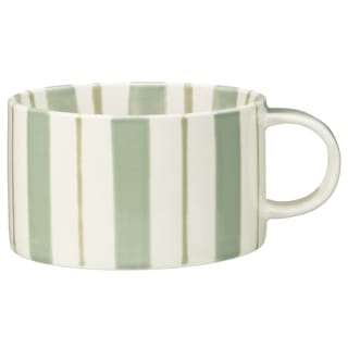 Striped Soup Mug - Green
