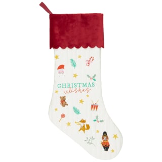 Embroidered Kids' Christmas Stocking