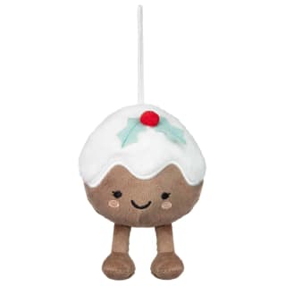 Season of Cheer Plush Tree Decoration - Christmas Pudding