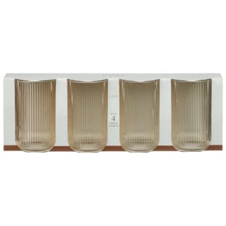 436642-4-pack-brown-glass-ribbed-tumblers
