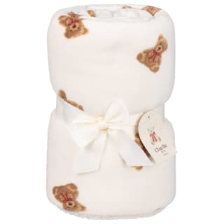 Charlie the Bear Throw - Cream