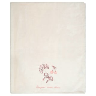 Embroidered Patisserie Throw