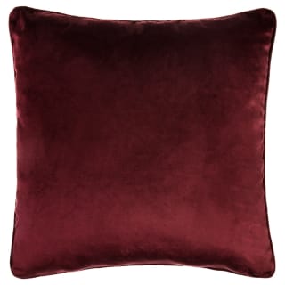 Cosy Luxe Cotton Velvet Cushion - Burgundy