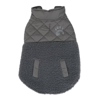 Medium Dog Fleece Hybrid Coat - Grey
