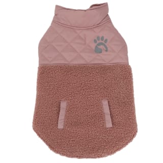 Large Fleece Hybrid Dog Coat - Pink