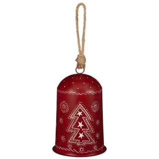 Large Red Metal Bell Ornament