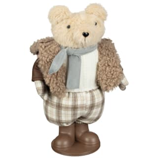 Alpine Charm Bear with Fur Coat