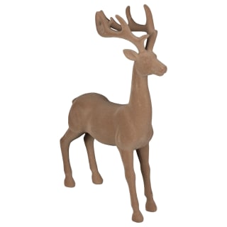 Alpine Charm Velvet Stag - Brown