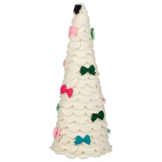 Felt Christmas Tree with Bows Ornament
