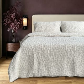 Leopard Print Yarn Dyed Jacquard Duvet Set - Double