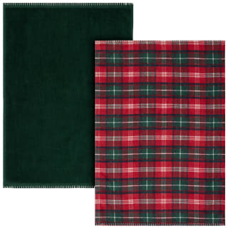 Christmas at Home Velour Tartan Tea Towels 2pk