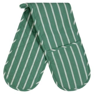 Home Striped Double Oven Glove - Sage