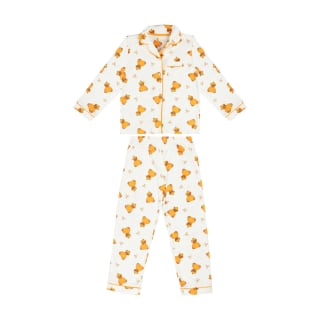 Kids' Teddy Pumpkin Fleece Pyjamas 2-7 Years