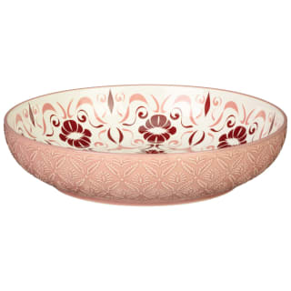 Pad Print Pasta Bowl - Pink & Burgundy