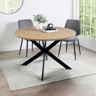 Chevron Round Dining Table