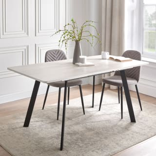 Extendable Travertine Dining Table