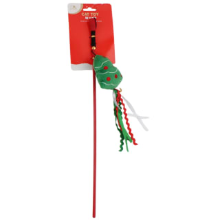 Christmas Cat Toy Wand - Christmas Tree