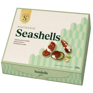 Signature Selection Pistachio Chocolate Seashells 250g