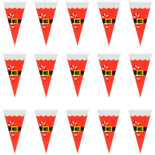 Merry Making Christmas Treat Bags 15pk - Red