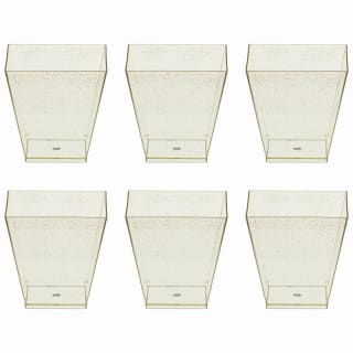 Celebrate Party Co. Square Dip Bowls 6pk - Gold