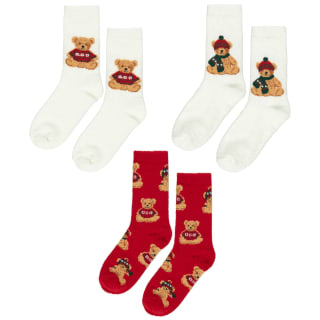 Ladies' Charlie the Bear Cosy Socks 3pk