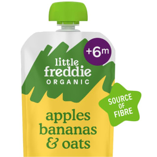 Little Freddie Organic Apples, Bananas & Oats Pouch 100g