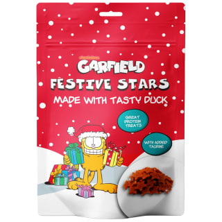 Garfield Festive Star Cat Treats with Duck