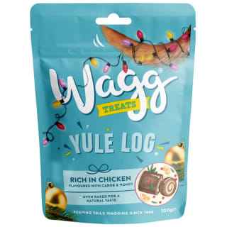 Wagg Yule Log Dog Treats 100g