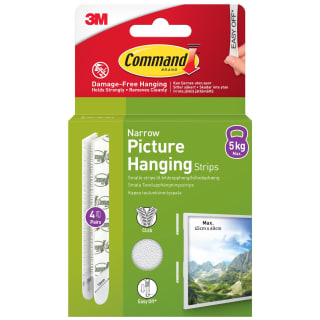 Command Narrow Picture Hanging Strips 4pk