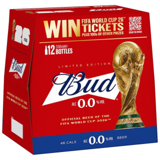 Budweiser 0% Alcohol Free Beer Bottles 12 x 330ml
