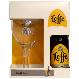 Leffe Blonde 330ml & Leffe Chalice Glass Gift Set