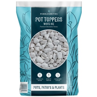 Pot Toppers - White Ice