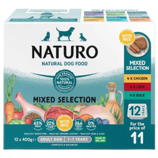 Naturo Mixed Selection with Rice Natural Dog Food 12pk