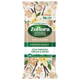 Zoflora Anti-Bacterial Cleaning Wipes 96pk - Vanilla & Amber