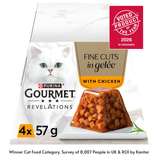 Purina Gourmet Revelations Fine Cuts in Jelly Wet Cat Food 4 x 57g - Chicken - 4x57g