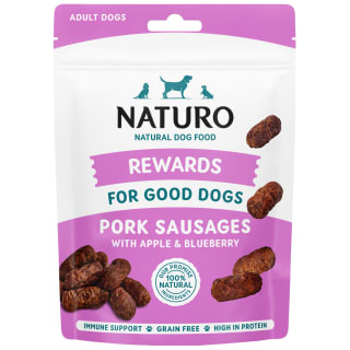 Naturo Dog Rewards 70g - Pork Sausages