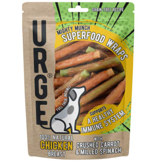 Urge Superfood Wraps Dog Treats - Chicken