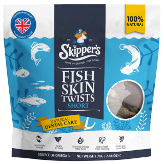 Skipper's Fish Skin Twists Dog Treats 70g