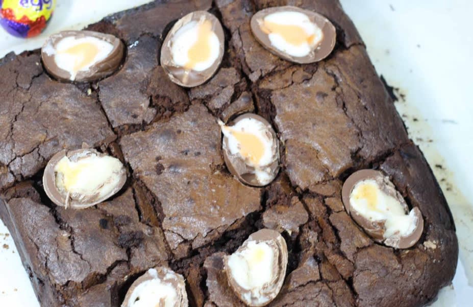 Guest Recipe Sarah's Easter Creme Egg Brownies