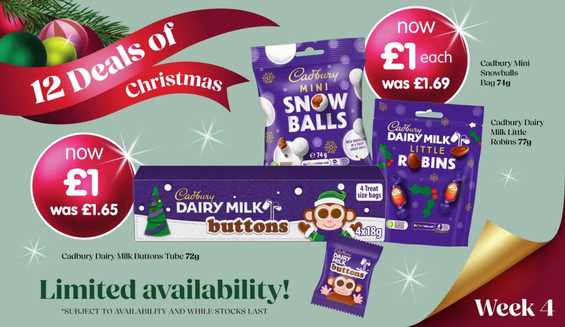 12 Deals of Christmas Week 4 at B&M.