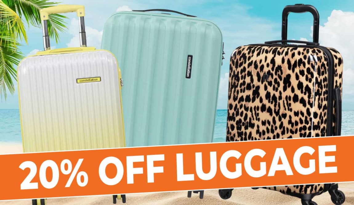 20% Off Luggage at B&M.