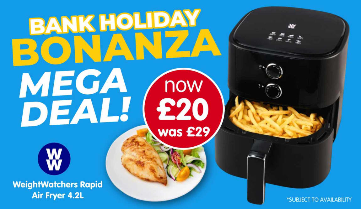 WeightWatchers Rapid Air Fryer 4.2L at B&M.