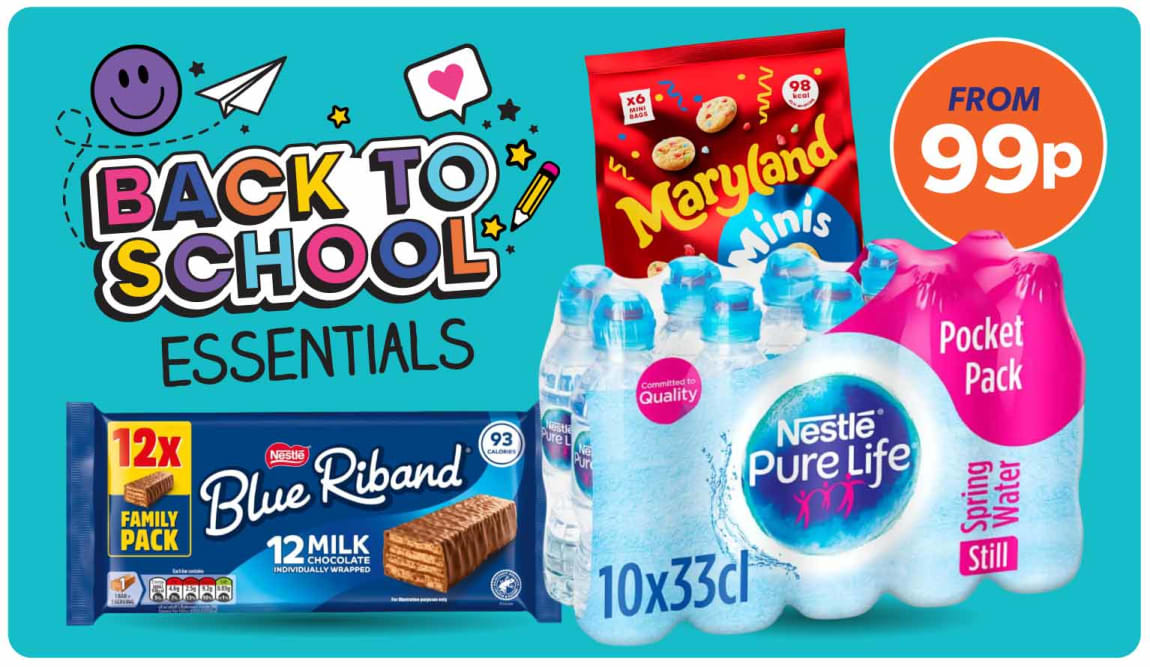 Back to School Food Essentials at B&M.